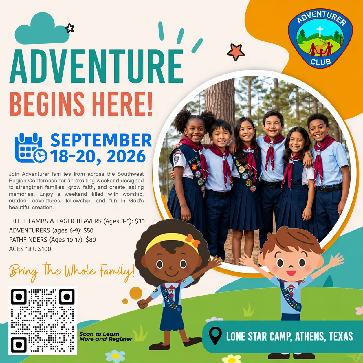 Adventurer Family Weekend Retreat