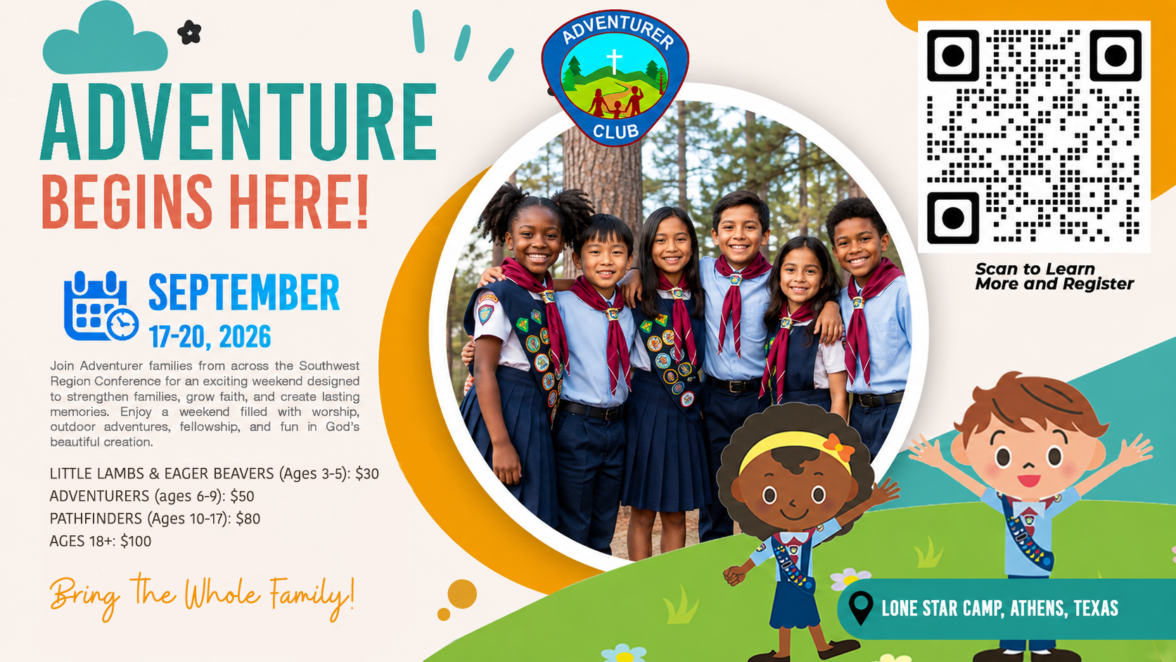 Adventurer Family Weekend Retreat