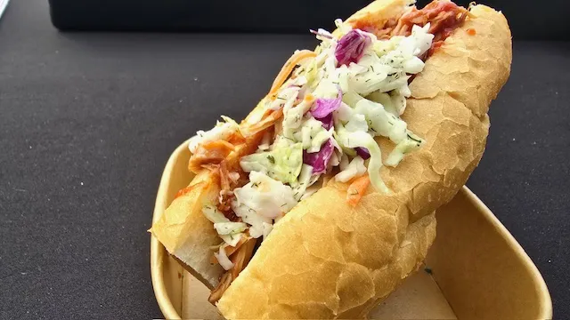 Plant-based food served at the rodeo