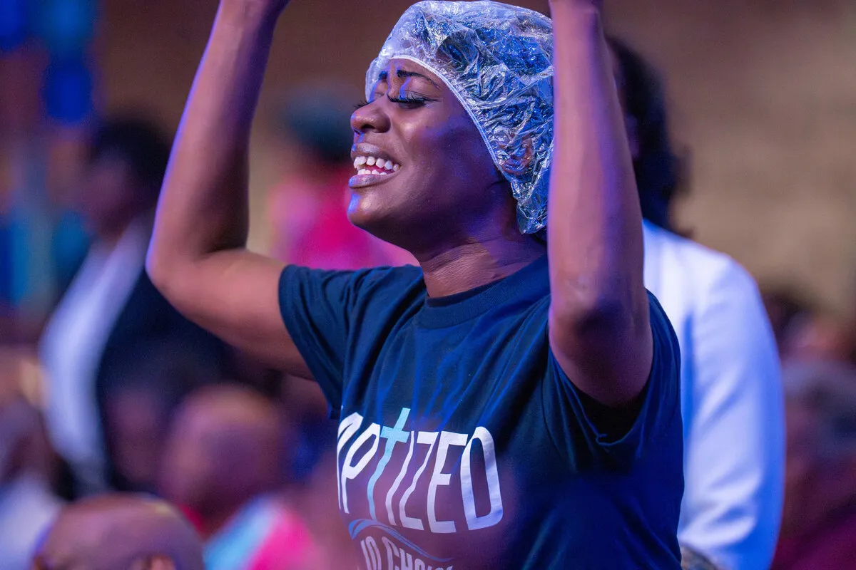 Revival baptism celebration