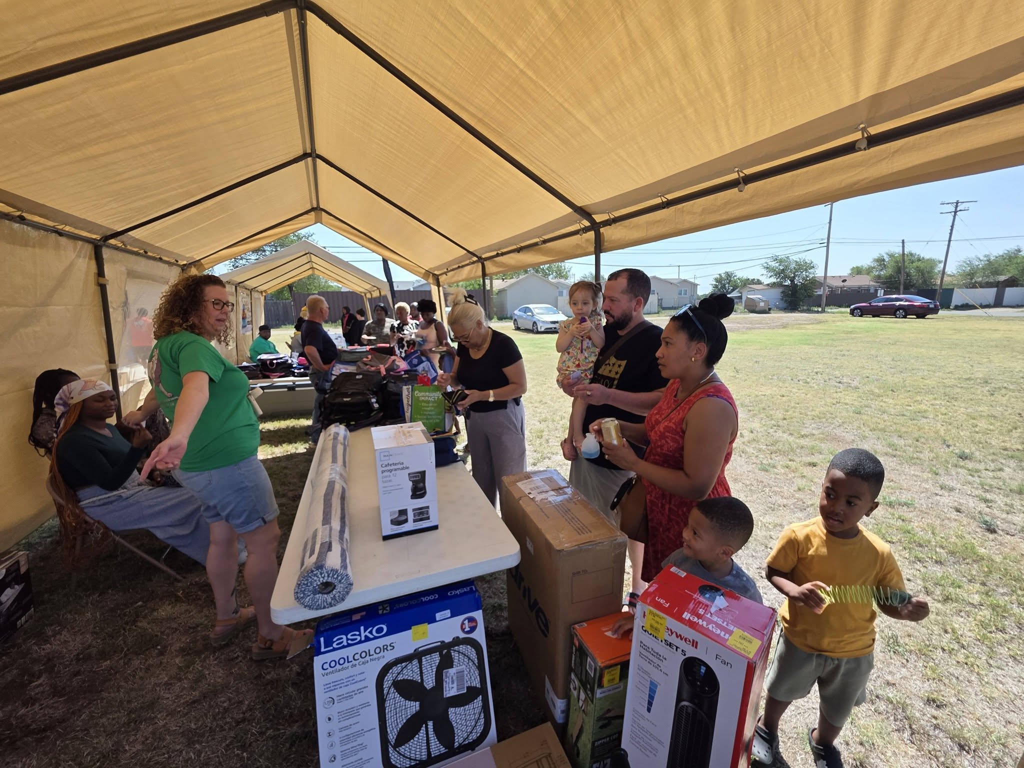Community members enjoying the health fair