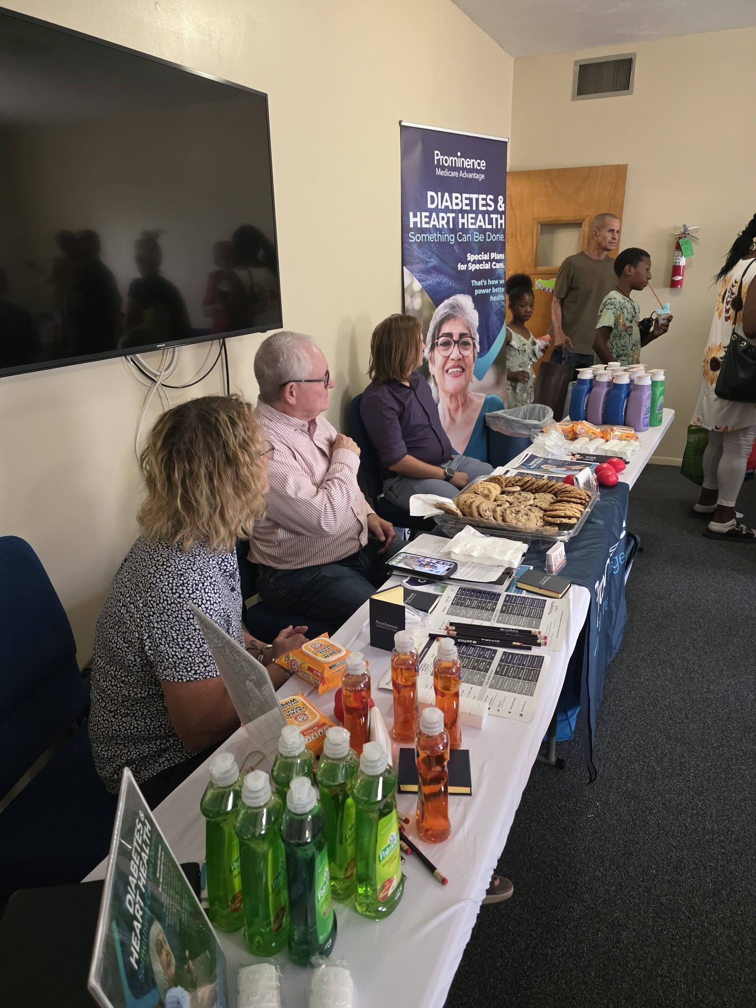 Families at Mount of Blessings health fair