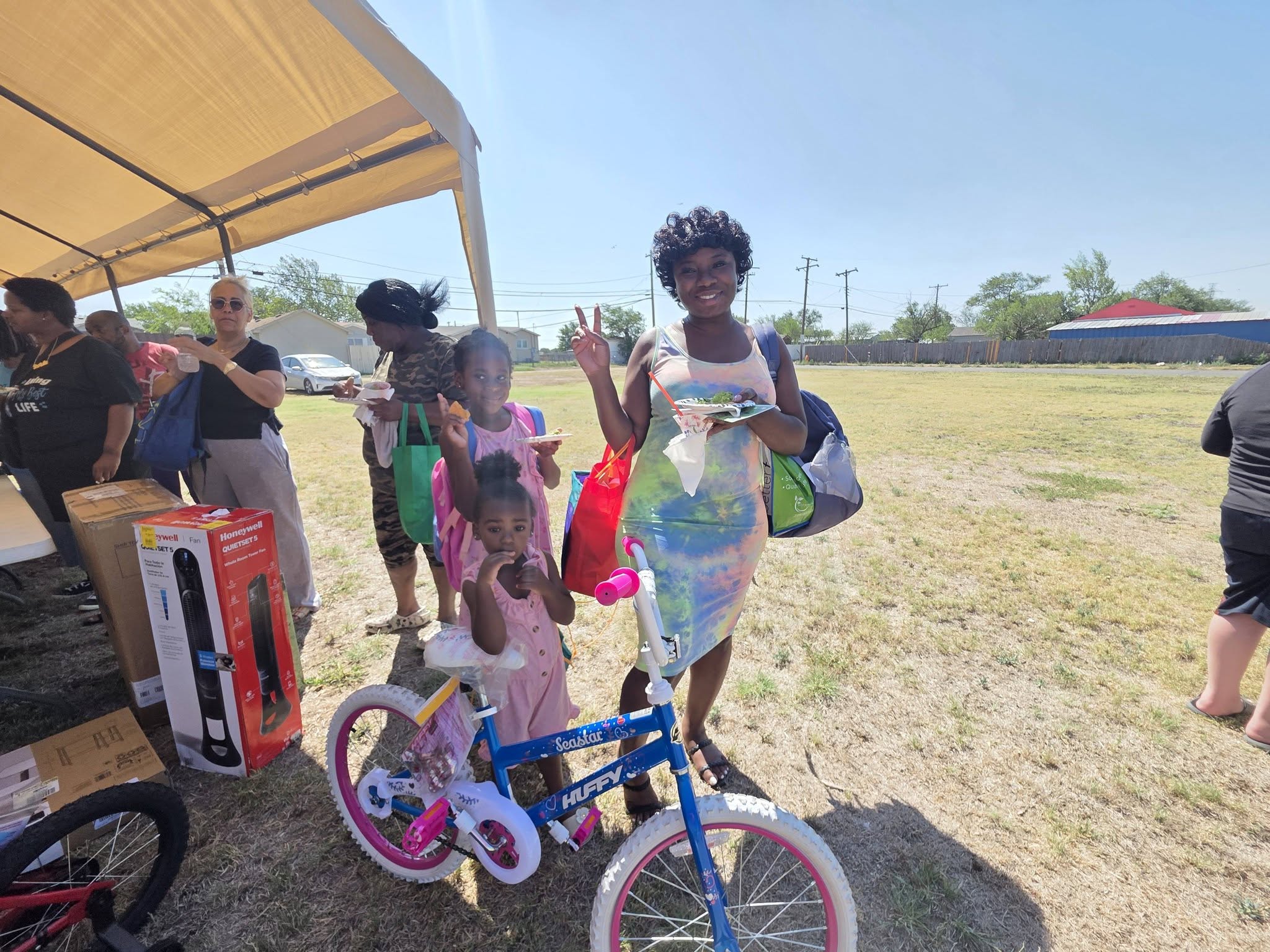 Community members at Mount of Blessings health fair