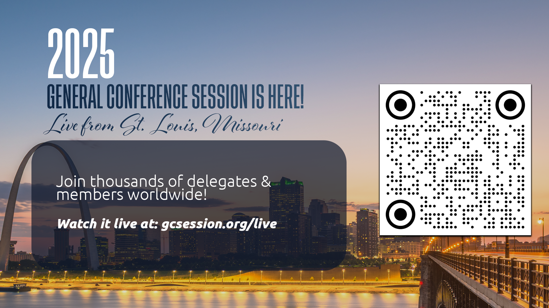 General Conference Session is here! 1920x1080